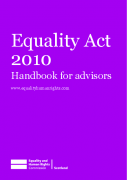 Equality Act 2010 - Handbook for Advisors